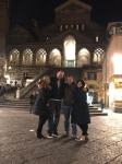 Friends with Amalfi's Cathedral background